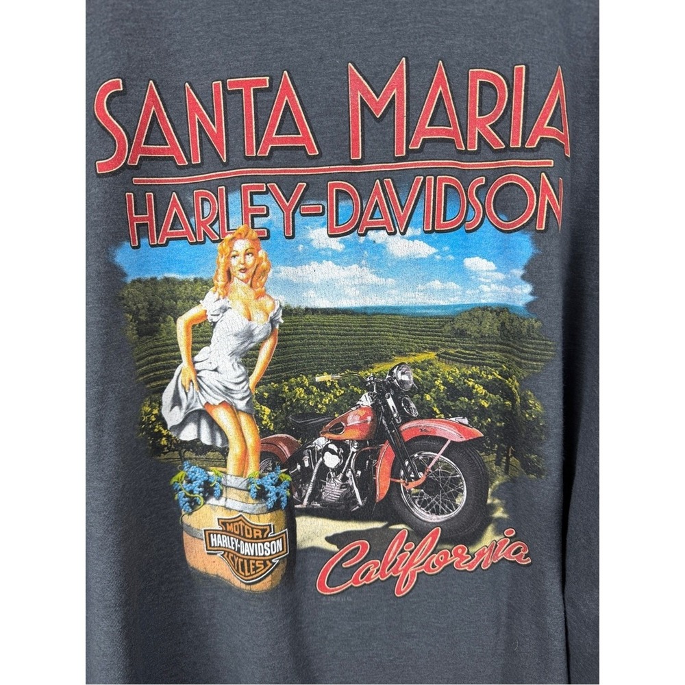 Harley-Davidson Santa Maria California Long Sleeve T-Shirt 2XL Biker